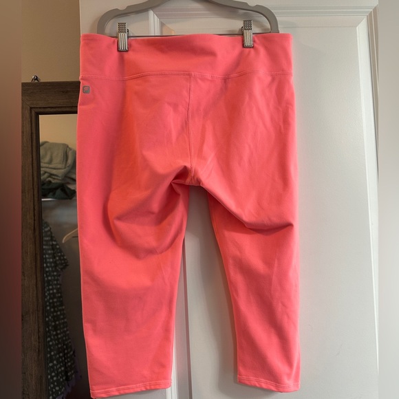 Bright Pink Fabletics Cropped Half Length Leggings - Picture 6 of 6
